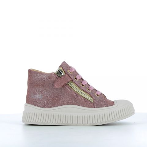 Girl's Sneakers Solex Glitter Pink SOLEX-FI-ROSE PAILLETE