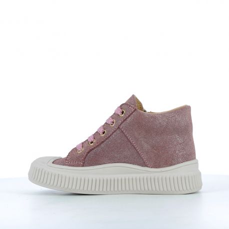 Girl's Sneakers Solex Glitter Pink SOLEX-FI-ROSE PAILLETE