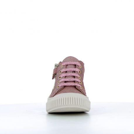 Girl's Sneakers Solex Glitter Pink SOLEX-FI-ROSE PAILLETE