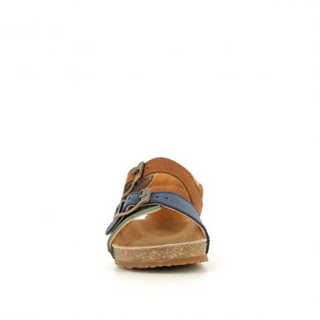 Sandales Garçon Edouarvelo Olive/Marine/Caramel EDOUARVELO-GA-OLMACA