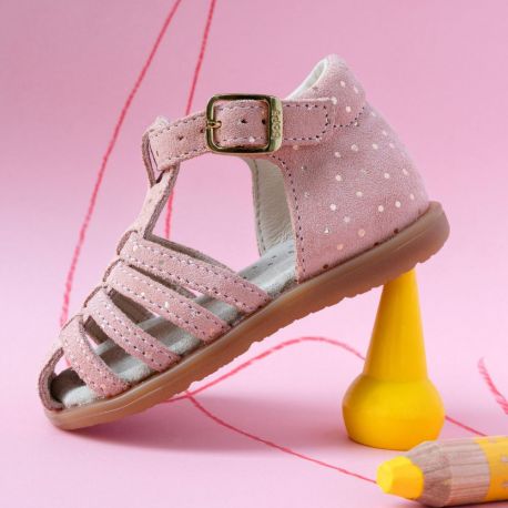Girl's Sandals Ritola 2 rose weight RITOLA 2-FI-ROSE POIS