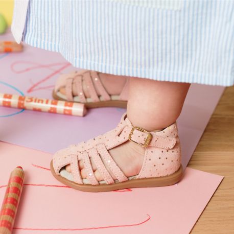 Girl's Sandals Ritola 2 rose weight RITOLA 2-FI-ROSE POIS