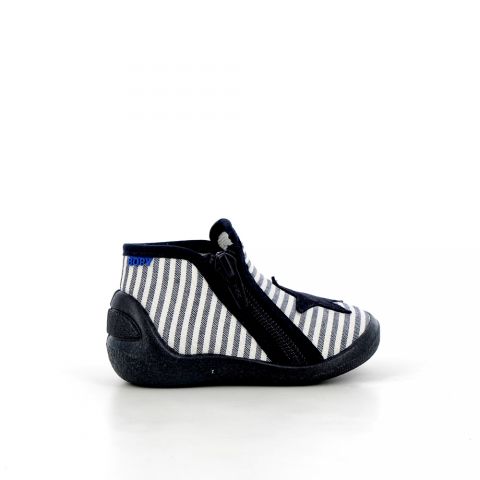 Girl's Slippers Arizona blanco blue ARIZONA-GA-BLANC/BLEU RAYÉ