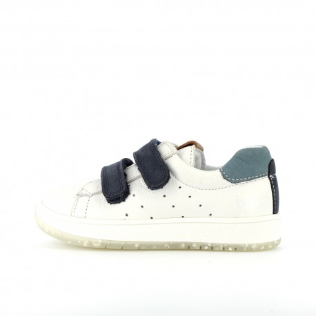 Boy's Sneakers Velo White Navy VELO-GA-BLANCMARINE
