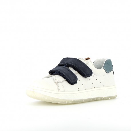 Boy's Sneakers Velo White Navy VELO-GA-BLANCMARINE