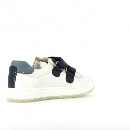Boy's Sneakers Velo White Navy VELO-GA-BLANCMARINE