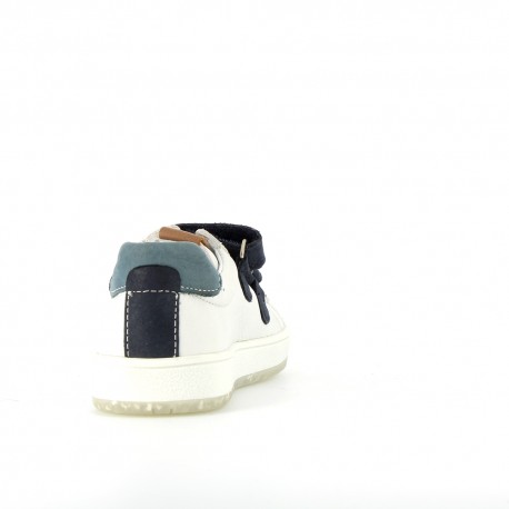 Boy's Sneakers Velo White Navy VELO-GA-BLANCMARINE