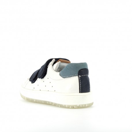 Boy's Sneakers Velo White Navy VELO-GA-BLANCMARINE