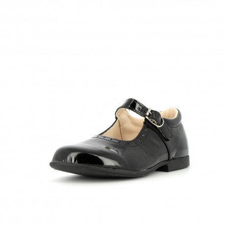 Girl's Ballerinas Pumps Saveny Black Varnish SAVENAY-FI-NOIRVERNIS