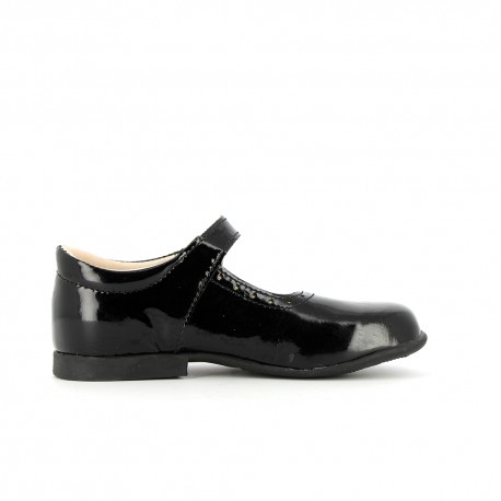 Girl's Ballerinas Pumps Saveny Black Varnish SAVENAY-FI-NOIRVERNIS