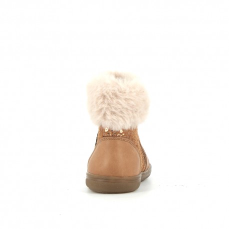 Boots et bottes Fille Rosalia Camel ROSALIA-FI-CAMEL