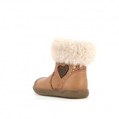Boots et bottes Fille Rosalia Camel ROSALIA-FI-CAMEL