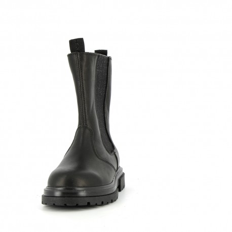 Boots et bottes Fille Madona Noir Lisse MADONA-FI-NOIRLISSE