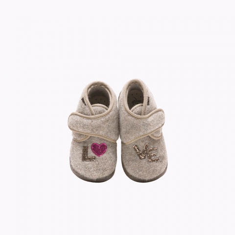 Girl's Slippers Amour Beige AMOUR-FI-BEIGE