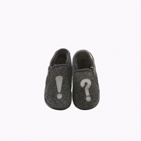 Boy's Slippers Amarc Grey AMARC-GA-ANTHRACITE