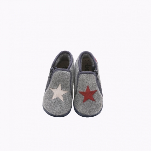 Boy's Slippers America Grey AMERICA-GA-GRIS