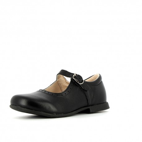 Ballerines Fille Savenay Noir Lisse SAVENAY-FI-NOIRLISSE