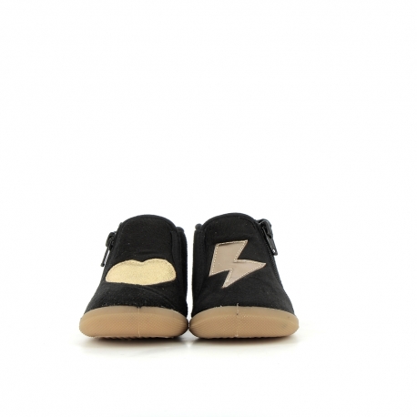 Girl's Slippers Aclaire Balck ACLAIRE-FI-NOIR