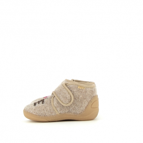 Chaussons Fille Amour Beige AMOUR-FI-BEIGE