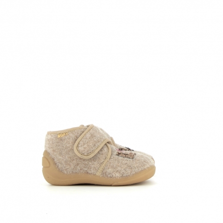 Chaussons Fille Amour Beige AMOUR-FI-BEIGE