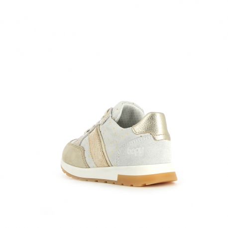 Girl's Sneakers Skill White Gold SKILL-FI-BLANCOR