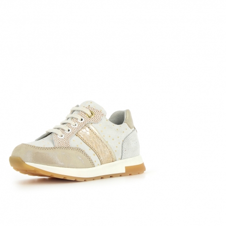 Girl's Sneakers Skill White Gold SKILL-FI-BLANCOR