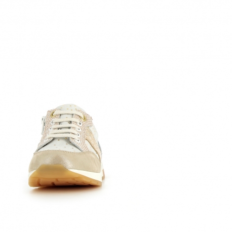 Girl's Sneakers Skill White Gold SKILL-FI-BLANCOR
