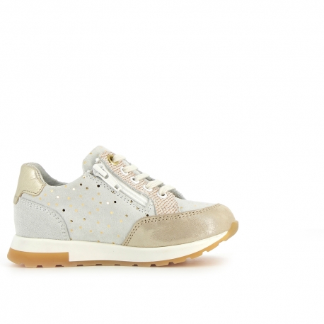 Girl's Sneakers Skill White Gold SKILL-FI-BLANCOR