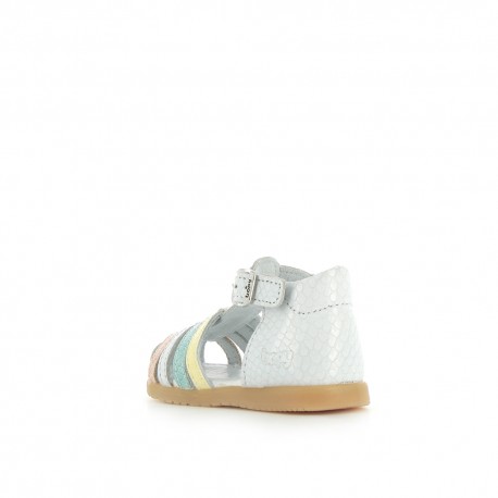 Girl's Pre Walk & first steps Ritola White Multi Pastel RITOLA-FI-BLANCMULTIPASTEL