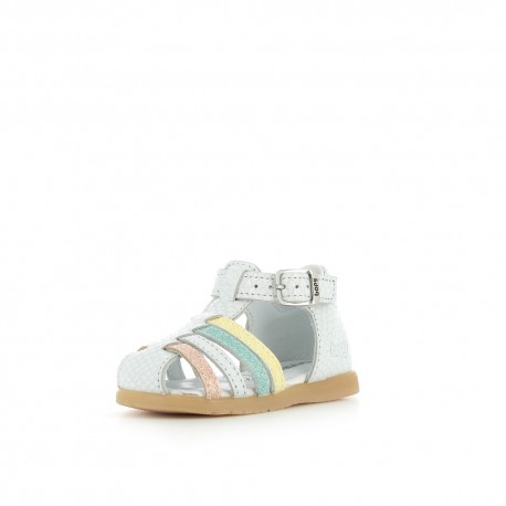 Girl's Pre Walk & first steps Ritola White Multi Pastel RITOLA-FI-BLANCMULTIPASTEL