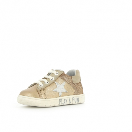 Girl's Pre Walk & first steps Relax White Gold RELAX-FI-BLANCOR