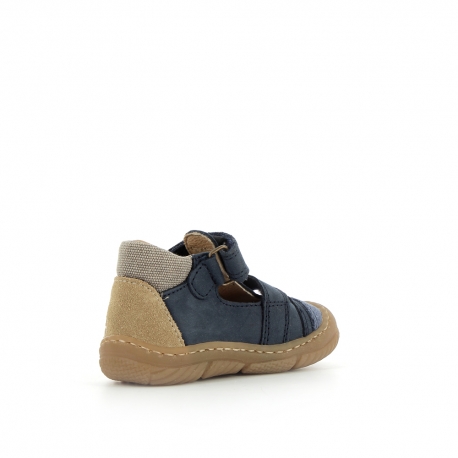 Boy's pre walk & first steps Jacour Navy JACOUR-GA-MARINE