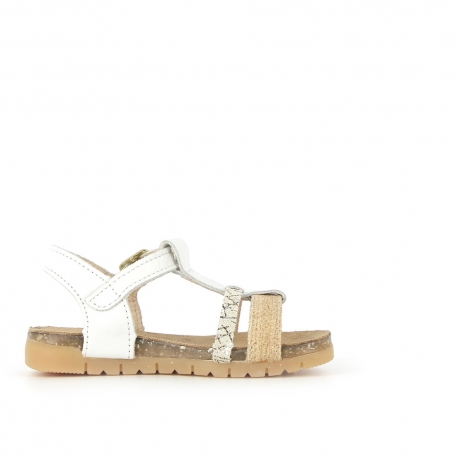 Girl's Sandals Ecordou White ECORDOU-FI-BLANC