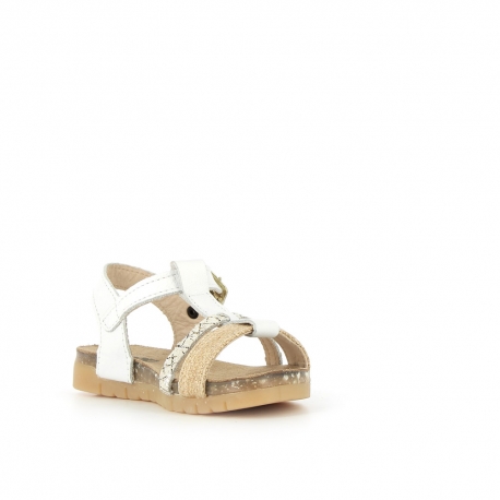 Girl's Sandals Ecordou White ECORDOU-FI-BLANC