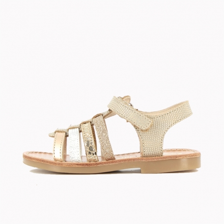 Girl's Sandals Elbossa Gold Multi ELBOSSA-FI-ORMULTI