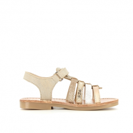 Girl's Sandals Elbossa Gold Multi ELBOSSA-FI-ORMULTI