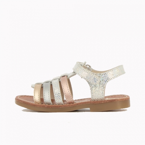 Girl's Sandals Elbossa Silver Multi ELBOSSA-FI-ARGENTMULTI