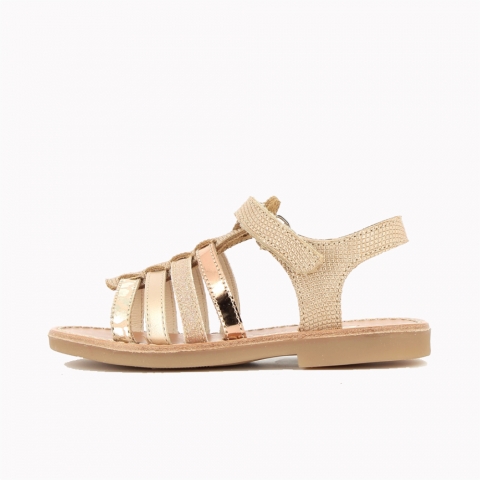 Girl's Sandals Elbossa Peach Multi Color ELBOSSA-FI-PECHEMULTI