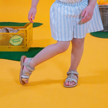 Girl's Sandals Elbossa Gold Multi ELBOSSA-FI-ORMULTI