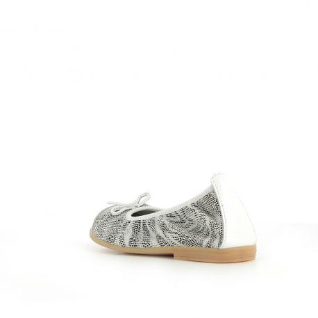 Girl's Ballerinas Pumps Secret White Zebra SECRET-FI-BLANCZEBRE
