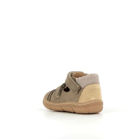 Boy's pre walk & first steps Jacour Khaki JACOUR-GA-KAKI