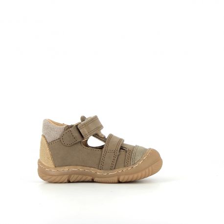 Boy's pre walk & first steps Jacour Khaki JACOUR-GA-KAKI