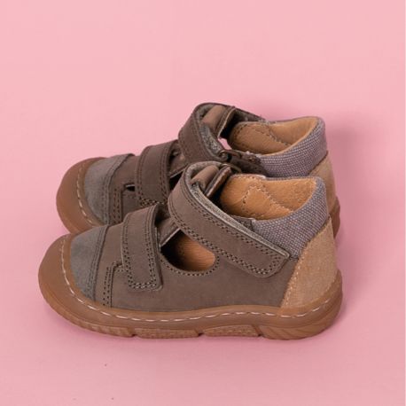 Boy's pre walk & first steps Jacour Khaki JACOUR-GA-KAKI