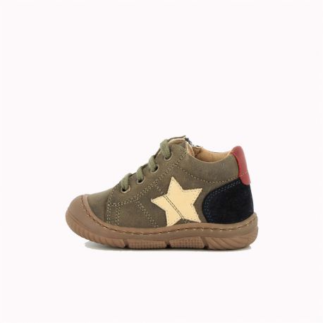 Boy's pre walk & first steps Jamizip Khaki JAMIZIP-GA-KAKI