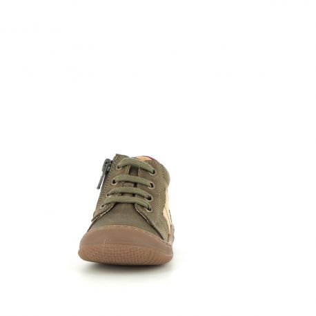 Boy's pre walk & first steps Jamizip Khaki JAMIZIP-GA-KAKI