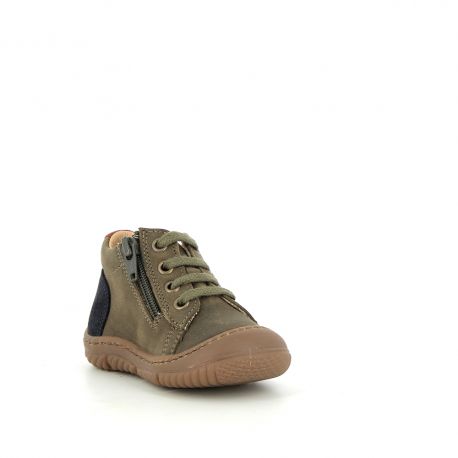 Boy's pre walk & first steps Jamizip Khaki JAMIZIP-GA-KAKI