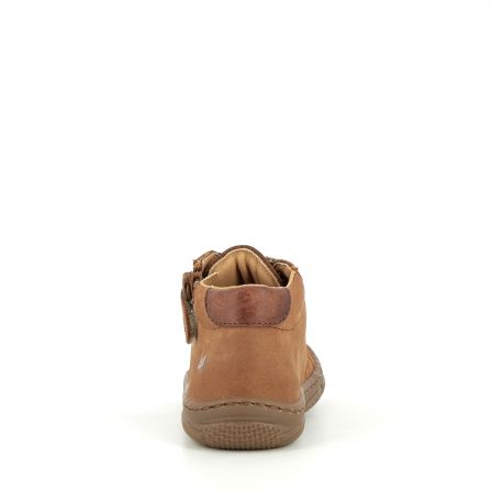 Boy's pre walk & first steps Jejoc Dark Cognac JEJOC-GA-COGNACFONCE