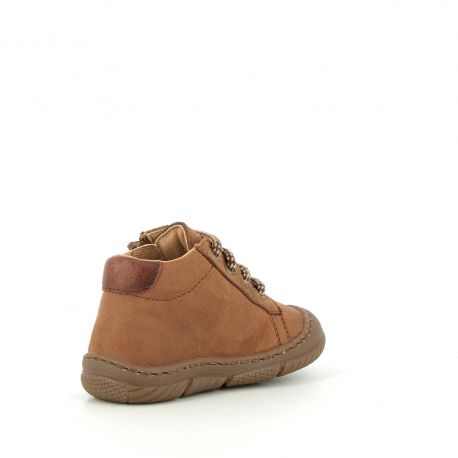 Boy's pre walk & first steps Jejoc Dark Cognac JEJOC-GA-COGNACFONCE