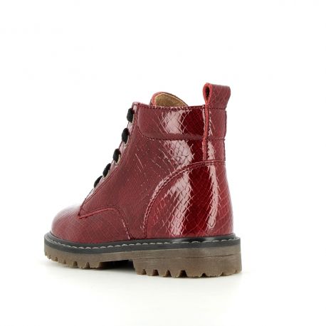 Boots et bottes Fille Shiva Varnish Burgundy SHIVA-FI-BORDEAUXVERNIS