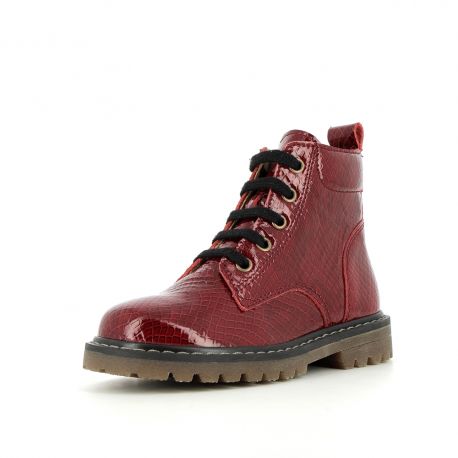 Boots et bottes Fille Shiva Varnish Burgundy SHIVA-FI-BORDEAUXVERNIS